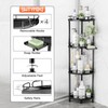 SWTYMIKI Corner Shower Caddy Standing - 4 Tier Stainless Steel