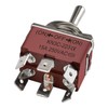 Heschen metal toggle switch DPDT, KN3C-223, momentary (ON)/OFF/(ON) 3 position