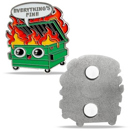 Dumpster Fridge Magnets - Funny Refrigerator Magnets for Kitchen, Office, and Home Decor, for Fridges, Lockers, and Laptops