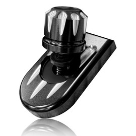 FLYINGWING Stainless Steel Seat Bolt Cover Knob Tab Mount Kit Black Compatible with Harley Sportster Touring Softail Dyna CVO Electra Glide Street Glide 1996-2024 (Claw Shape)