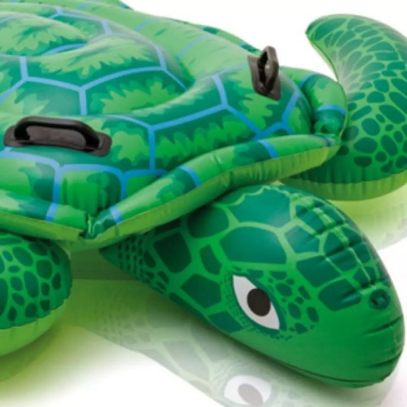 Ezzo Sea Turtle Pool Float - Inflatable Animal Ride-on -