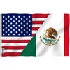 Anley Fly Breeze 3x5 Ft America Mexico Friendship Flag -