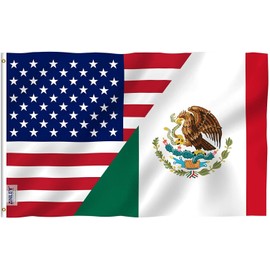 Anley Fly Breeze 3x5 Ft America Mexico Friendship Flag - Friendship US MX Flag