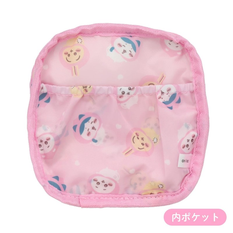 Shobido Chiikawa Square Pouch, Original Design, Peach Series, Chiikawa Nagano,