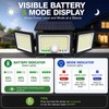 Solar Outdoor Lights Motion Sensor, 2500LM 286 LED Security Flood