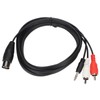 DIN 8 Pin to 3.5mm 2 RCA Cable Male to