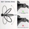 FORIOUS Toilet Roll Holder Black, Wall Mount SUS304 Stainless Steel