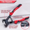 LEONTOOL Tile Nipper, Gouring Tile, Cutter, Blade Glass Tile Nipper,