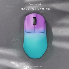Darmoshark N7MAX Wireless Gaming Mouse,Tri-Mode 8K/USB-C/Bluetooth Mouse Up to 30000DPI,PAW3950 Optical Sensor Lightweight 49g,5 programmable Button,Computer Mouse for Laptop,PC,Mac-Purple