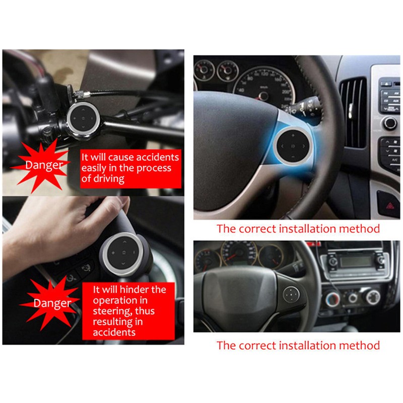 Bluetooth Media Button Smart Silver Button Bluetooth Remote Control Kit