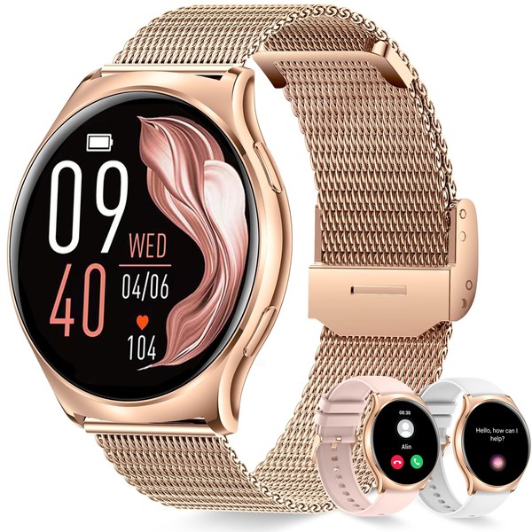 Smart Watches for Women [Answer/Make Call],1.43" AMOLED Display, Fitness Tracker