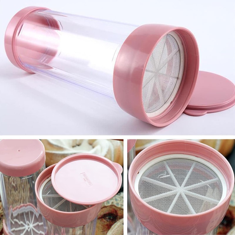 Flour Sifter,Sifter for Baking,Powdered Sugar Shaker Duster,Flour Duster for Bread