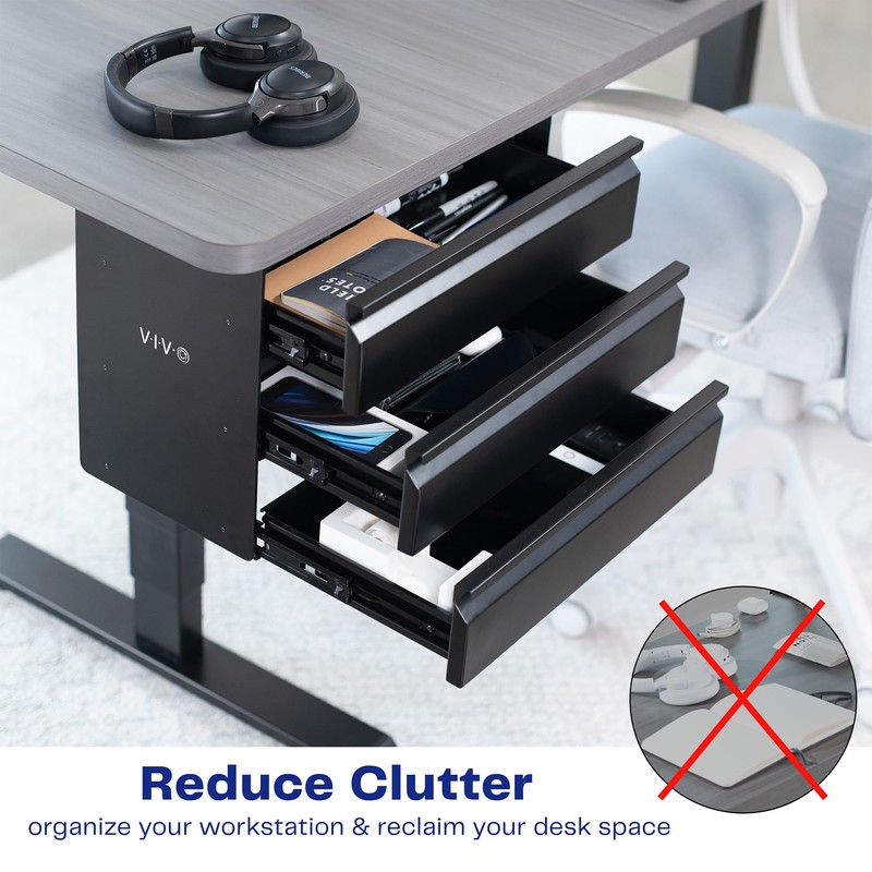 VIVO 16 in Slide Out Dual Tier Storage Drawer, Under