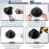 Yaocom 4 Pcs #3 Metal Roof Pipe Flashing Vent Boot