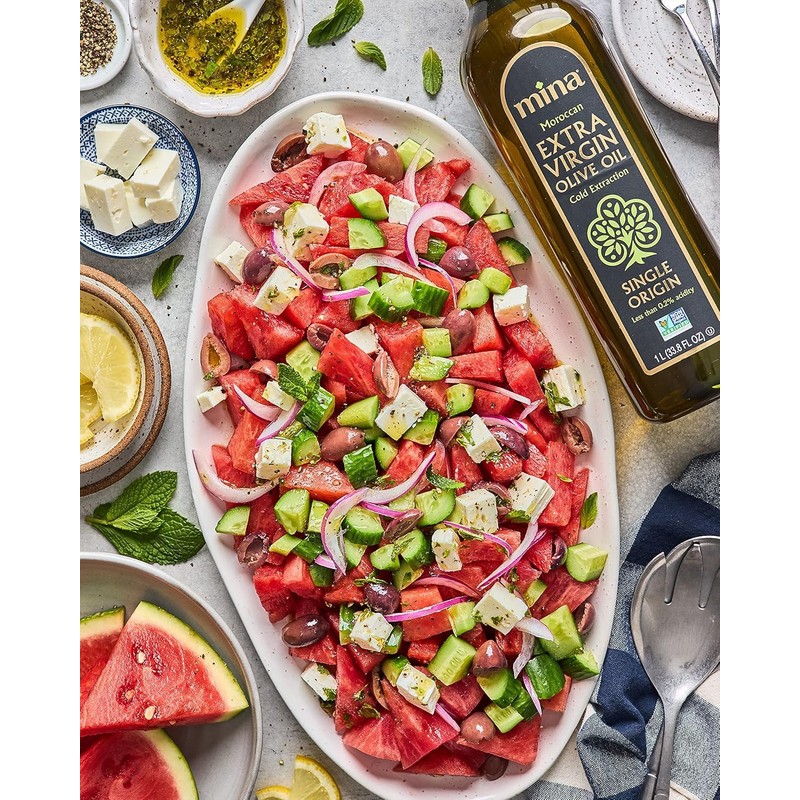 Mina Moroccan Olive Oil Extra Virgin 16.9 Fl Oz (Pack