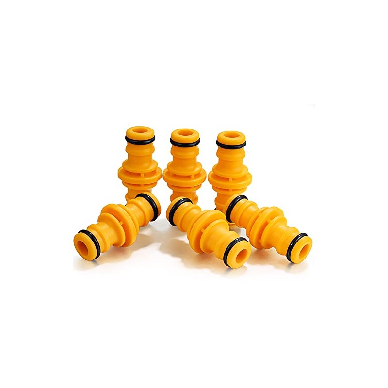 6 Pcs Double Male Hose Connectors, Double Male Hose End