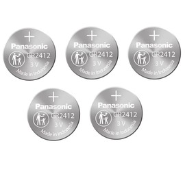 Panasonic CR2412 3V Lithium Battery 1PACK X (5PCS) =5 Single Use Batteries