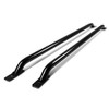 Pair of Mild Steel Black Truck Side Bar Rail Compatible with C/K/Silverado/Ram 6.5ft Bed Cab