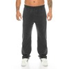Kendindza Men's Thermal Fleece Jogging Bottoms - black, size: 3xl