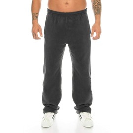 Kendindza Men's Thermal Fleece Jogging Bottoms - black, size: 3xl