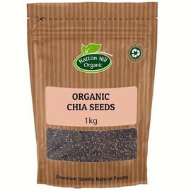 Organic Chia Seeds 1kg by Hatton Hill Organic | Superfood Packed with Nutrients