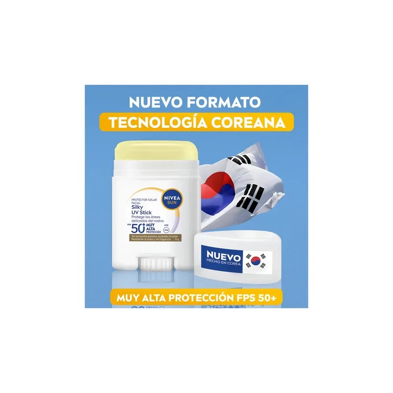 Silky UV Stick NIVEA SUN Protector Solar Facial en Barra