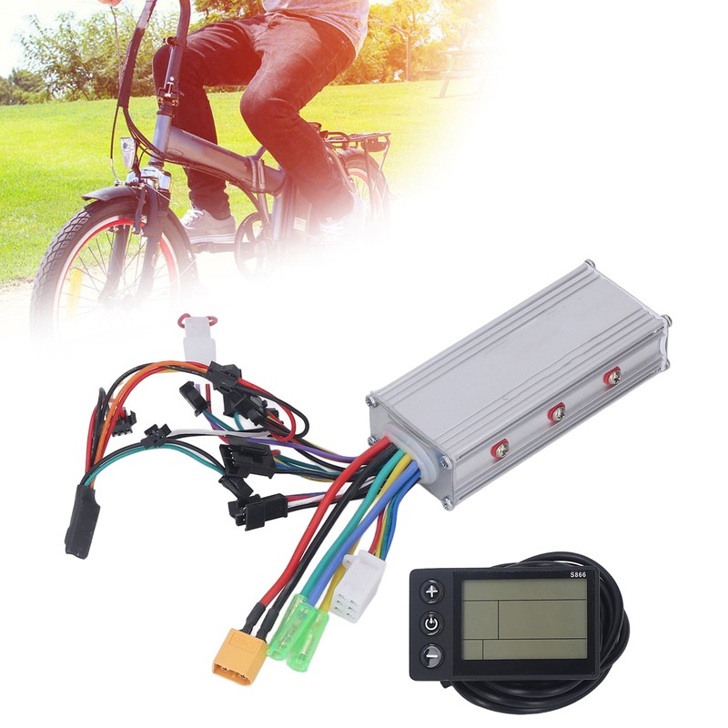 Bike Controller S866 LCD Display Replacement Brushless Controller Kit for