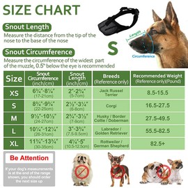 IUDWCG 1 Pcs Dog Muzzle, Soft Adjustable Mesh Muzzle, Breathable Face Mask, Dog Training Mask, Small, Medium and Large Dog Muzzle (S, Black)