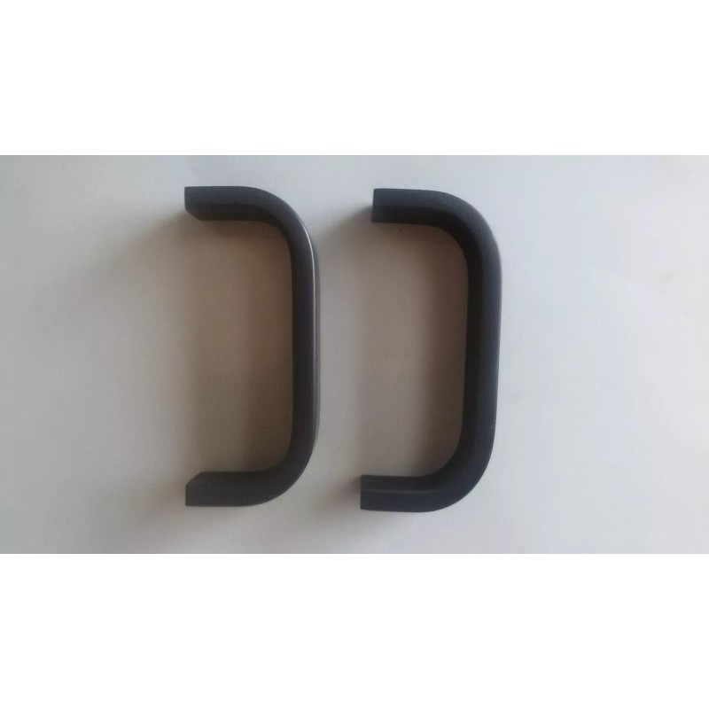 AMATOM (Lot 2pcs) Black Aluminum Handels 5/8" x 1/4" x