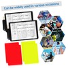 WHAMVOX 2set Soccer Referee Kit Red Yellow Cards Standard Wallet