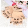 Baluue 2 Pairs Care Gloves Half-finger Magnetic Therapy Anti-slip Comfortable