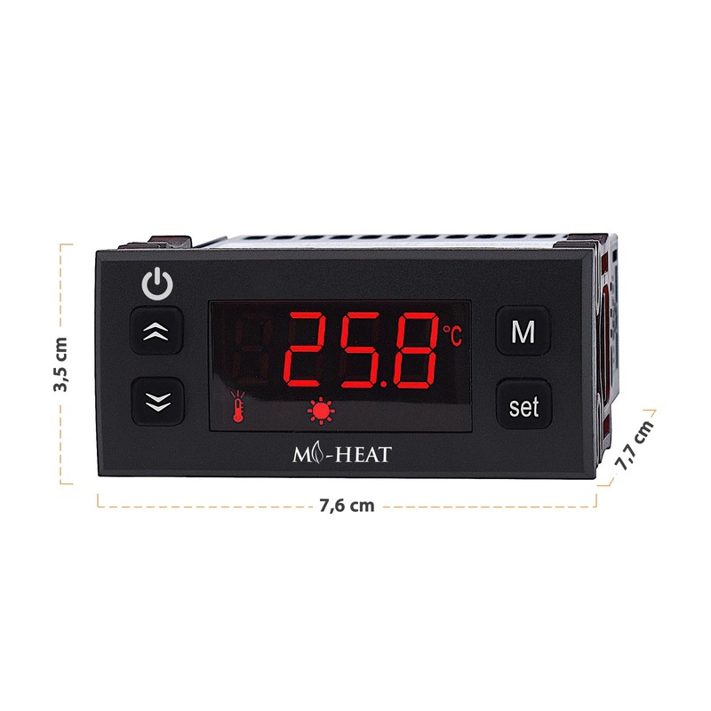 Mi-10 Thermostat for Heating and Cooling 12 V Room Controller