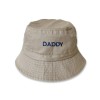 Unbranded Daddy Embroidered Washed Cotton Bucket Hat fishing hat -