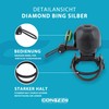 CONTEC Bike Bell Diamond Bing Bike Bell Rubber Ring 26mm