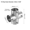 uxcell 1Pcs 4-Way Cross Pipe Fitting Connector, Fit 1 Inch(25mm)