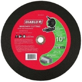 Diablo DBD100093L01C Arbor Aluminum Oxide Masonry Cut Off Disc 10 Dia. in.