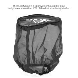 KIMISS Air Intake Filter Cover, Precharger Filter Wrap Universal Air Filter Protective Cover Dustproof for High Air Intake Filters Dust Cloth Black (small)