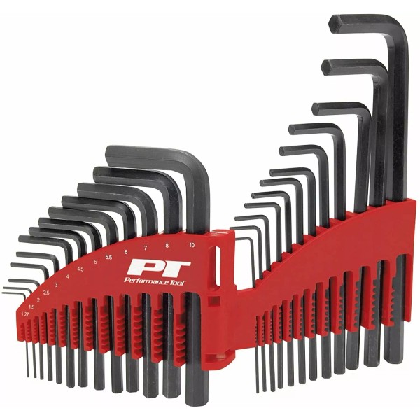 Wilmar Performance Tool W80281 25pc SAE/MET Hex Key Set