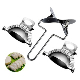 3.5in/9cm Pot Stickers Dumplings Rapid Making Tool Set (1 Dumpling Skin Maker + 2 Dumpling molds)