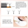 Nagaraku Extensiones De Pestañas Cifrado 5d W Shape