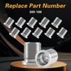 KPALAG 10PCS Stainless Steel Spark Plug Port Insert Installer Tools