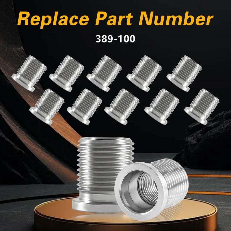 KPALAG 10PCS Stainless Steel Spark Plug Port Insert Installer Tools