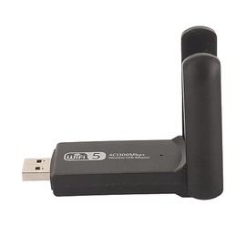 Haofy Adaptador WiFi USB3.0, Transmisión Estable de Alto Rendimiento Tarjeta de Red para Computadora Portátil 2.4G 5.8G Banda Dual para Empresas para Oficina