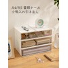 A4/A5 Document Case, Small Storage Drawer, Tabletop, Transparent, Storage Box,