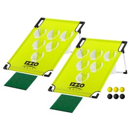 Izzo Golf Pong-Hole Golf Chipping Game & Golf Practice Net