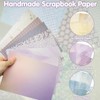 45Sheets Scrapbook Paper Set, Handmade Textured Scrapbook Paper Junk Journal