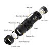 ULTRAFIRE 5 Pack SK68 Tactical and Small Flashlights,7w 3-Mode Pocket