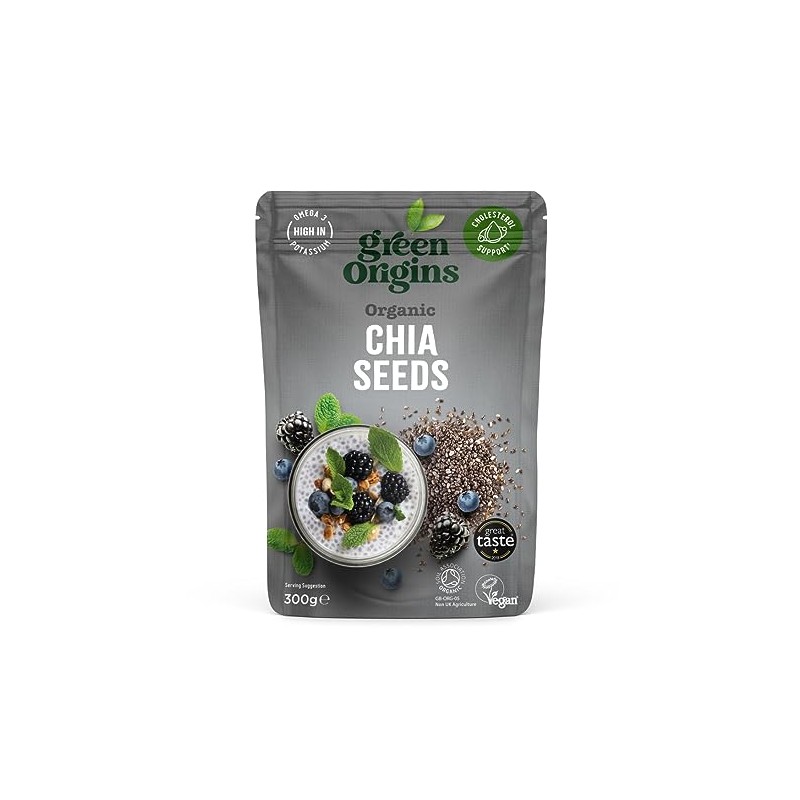 Green Origins Organic Chia Seeds, Raw 300g
