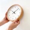 KATOMOKU Muku Clock 13 Oak Radio Clock Continuous Second Hand,