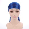 Fxhixiy Durag - Gorro de satén para 360 olas, Azul